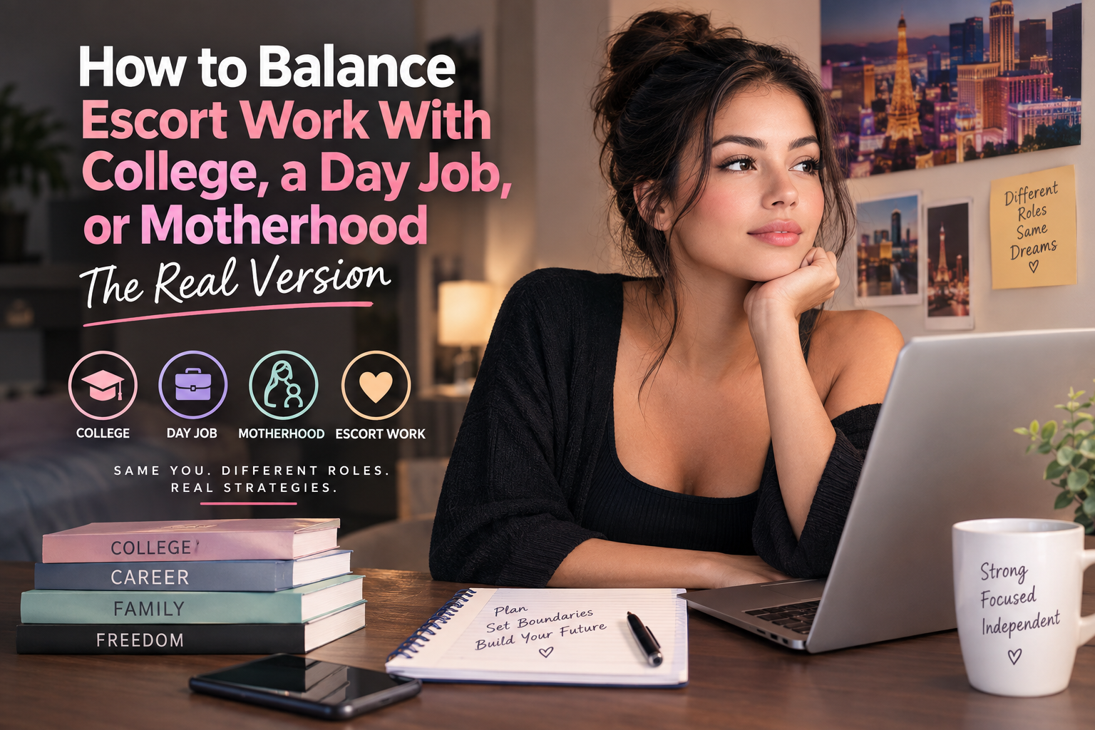How to Balance Escort Work With College, a Day Job